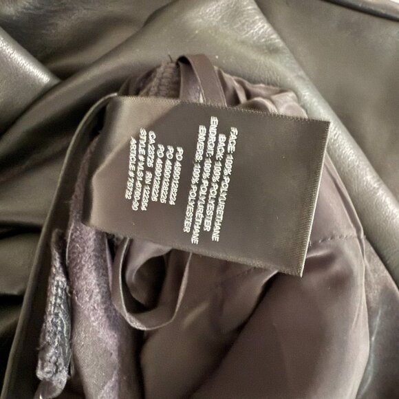 Aritzia Tie Waist Vegan Leather Pants Black Size 8 - Picture 8 of 8